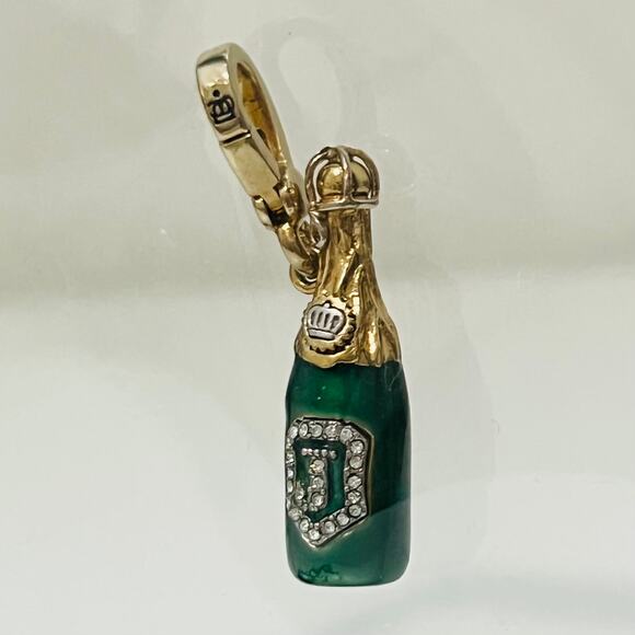 Rare Vintage Juicy Couture Enamel Champagne Bottle Charm - Picture 4 of 5